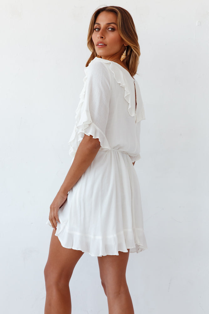 Wander Endlessly Dress White-Seaa Fashion