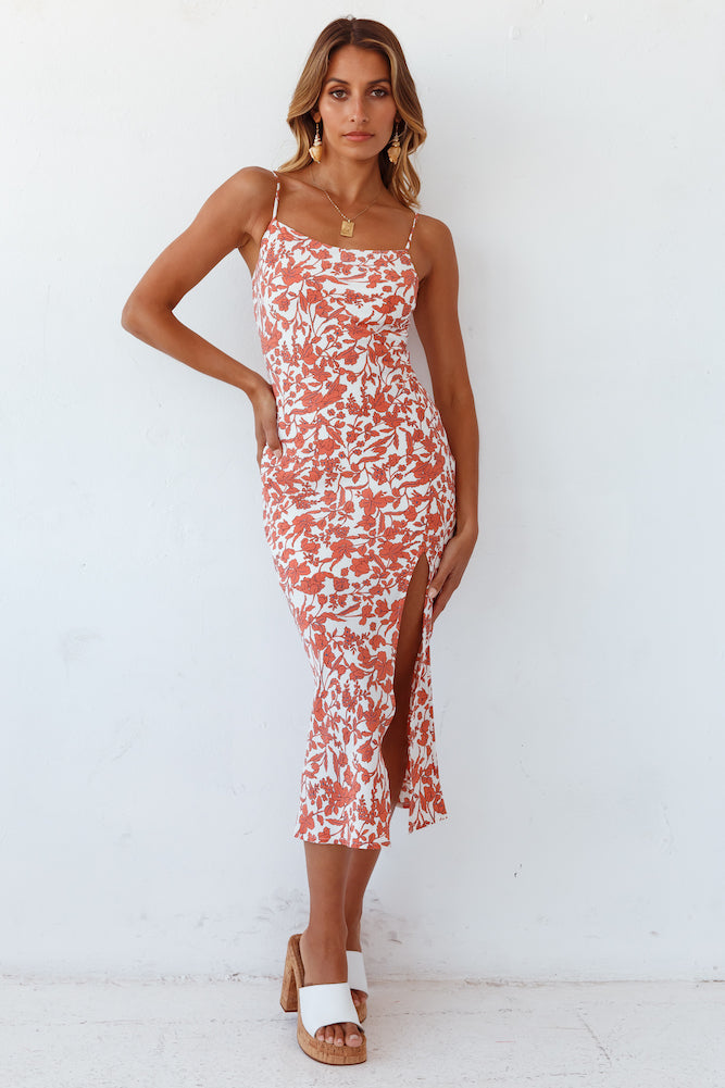 Amber Gaze Midi Dress-Seaa Fashion