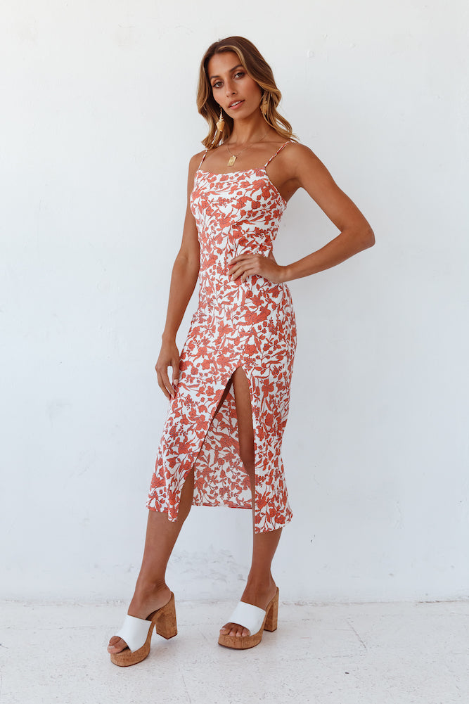 Amber Gaze Midi Dress-Seaa Fashion