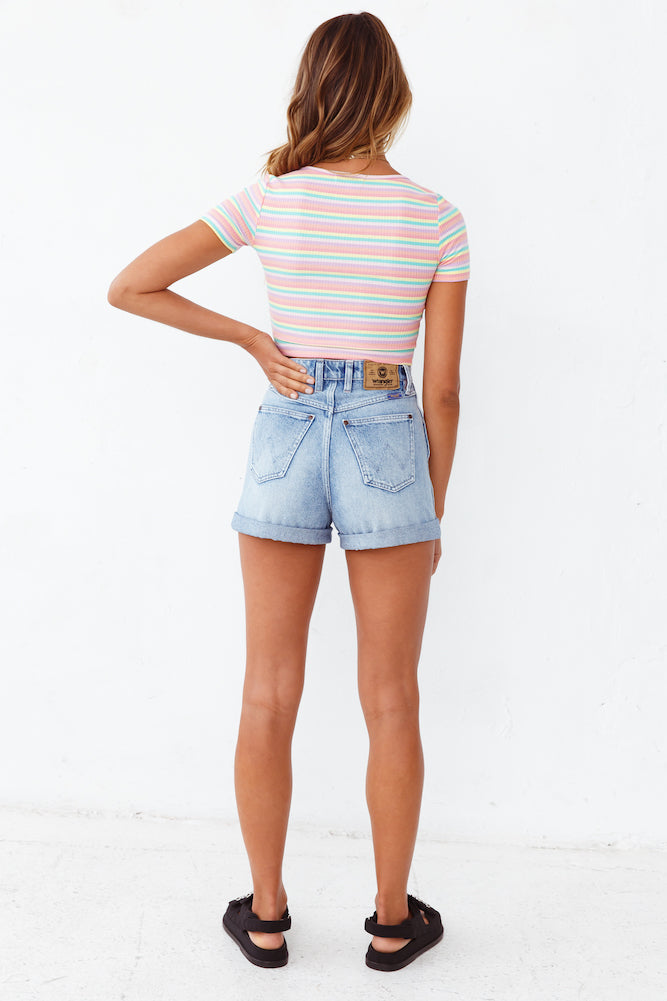 WRANGLER Lita Shorts Electric Blue-Seaa Fashion