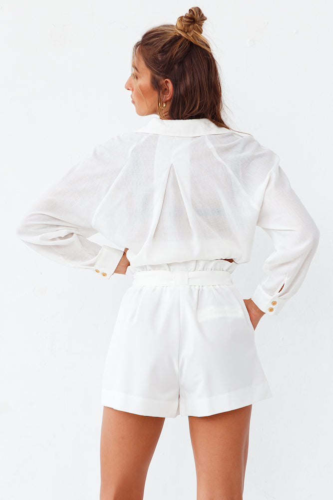 Lakeside Brunch Shorts White-Seaa Fashion