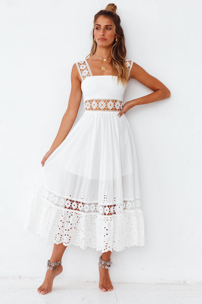 Eugenia Maxi Dress White-Seaa Fashion