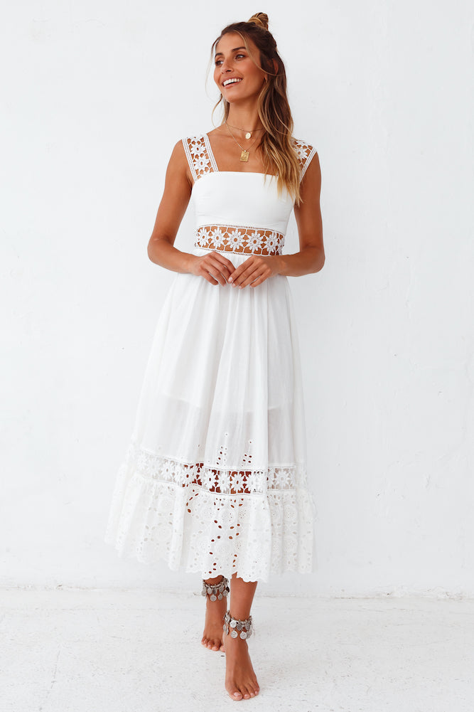 Eugenia Maxi Dress White-Seaa Fashion