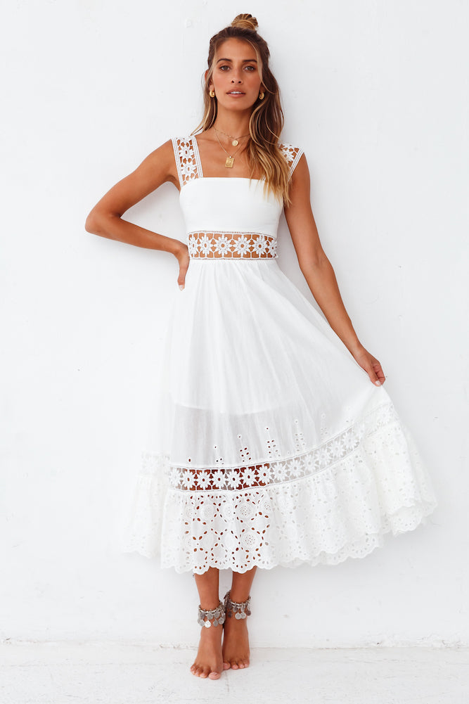 Eugenia Maxi Dress White-Seaa Fashion