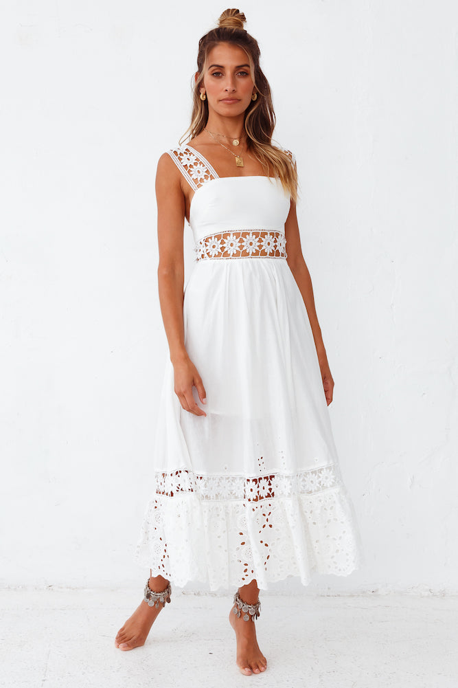 Eugenia Maxi Dress White-Seaa Fashion