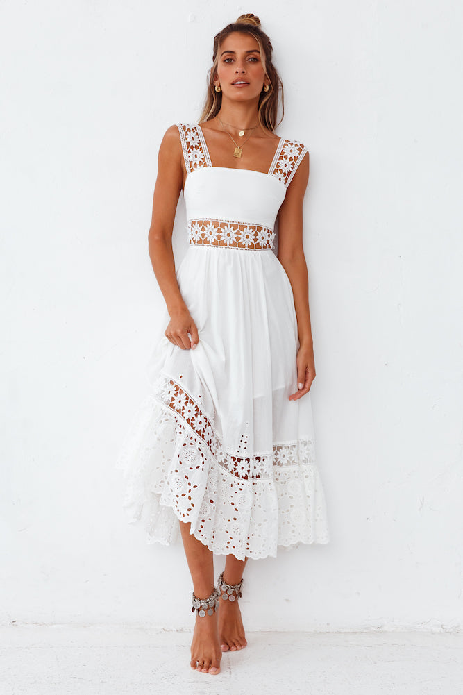 Eugenia Maxi Dress White-Seaa Fashion