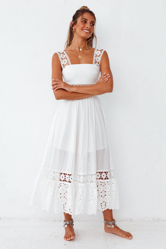 Eugenia Maxi Dress White-Seaa Fashion
