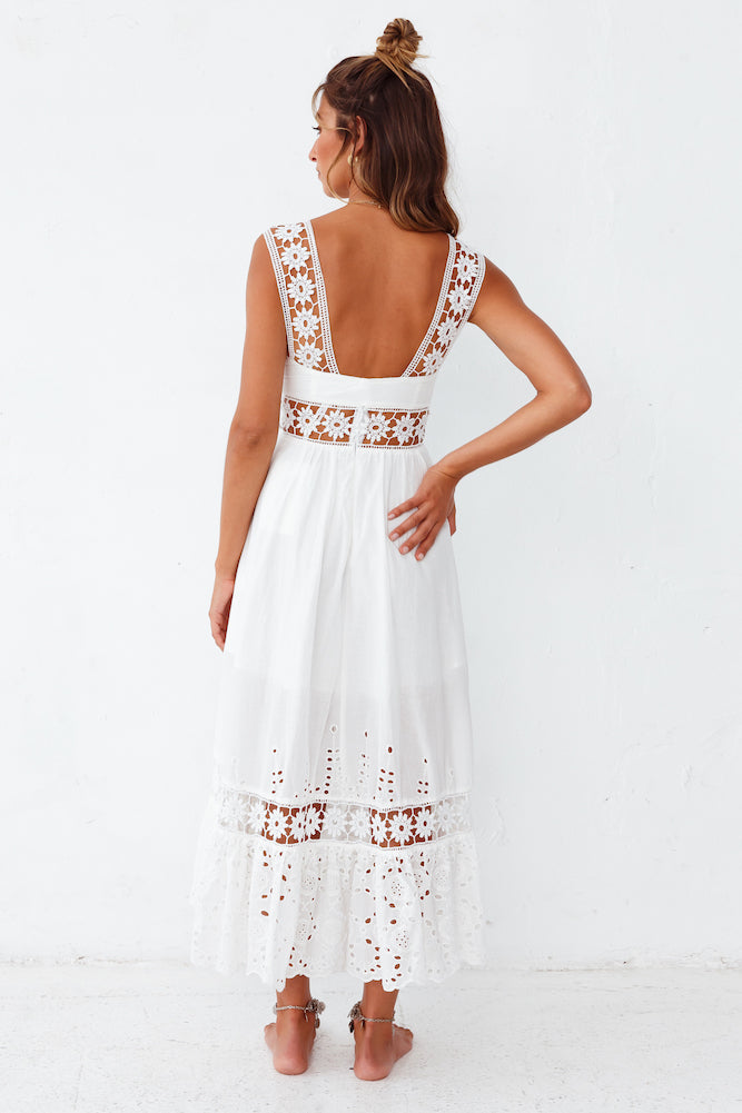 Eugenia Maxi Dress White-Seaa Fashion