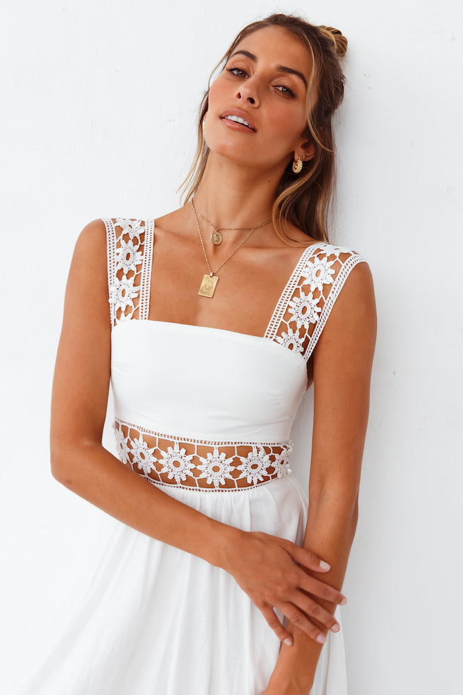 Eugenia Maxi Dress White-Seaa Fashion