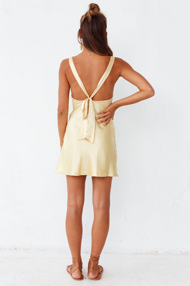 HELLO MOLLY Night In Cabana Dress Yellow-Seaa Fashion