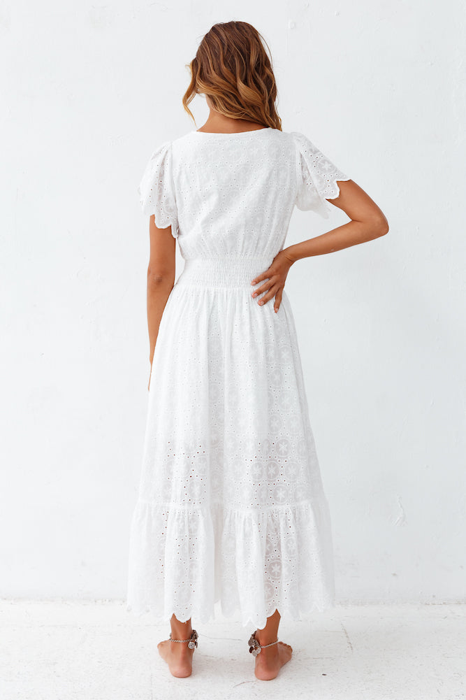 Chania Maxi Dress White-Seaa Fashion