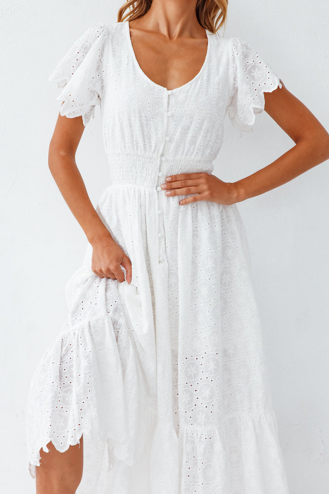 Chania Maxi Dress White-Seaa Fashion
