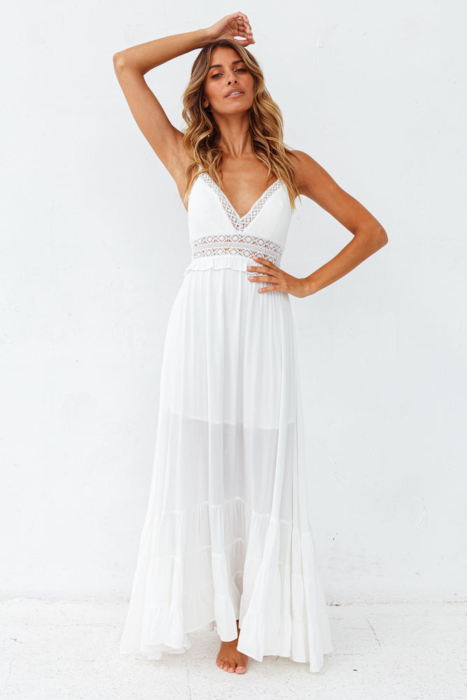 All My Love Maxi Dress White-Seaa Fashion