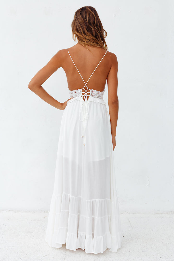 All My Love Maxi Dress White-Seaa Fashion