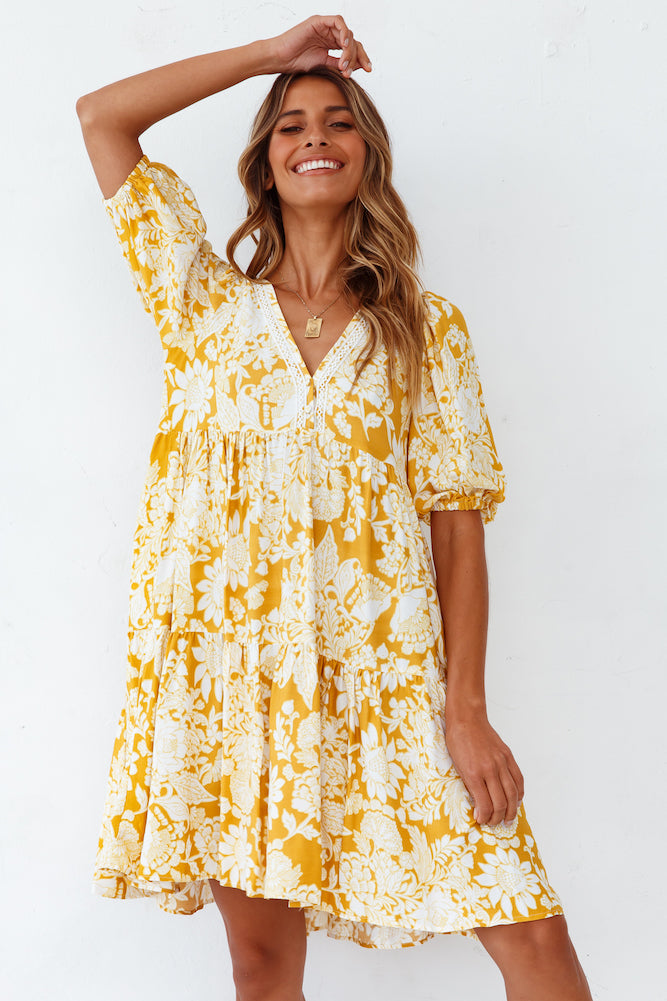 Sunstone Dress Yellow-Seaa Fashion