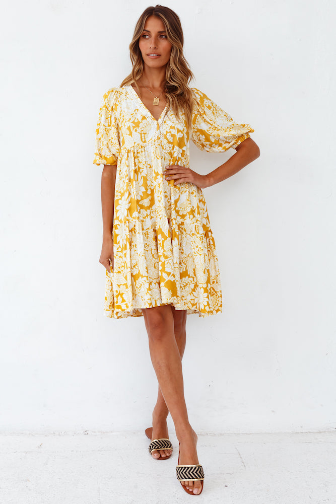 Sunstone Dress Yellow-Seaa Fashion