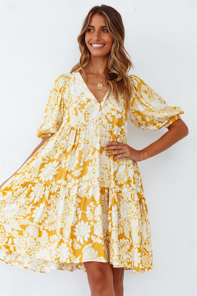 Sunstone Dress Yellow-Seaa Fashion