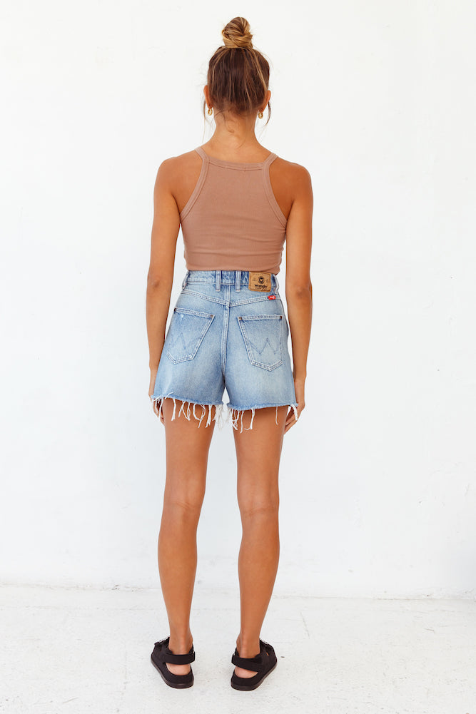 WRANGLER Love Song Shorts Denim-Seaa Fashion