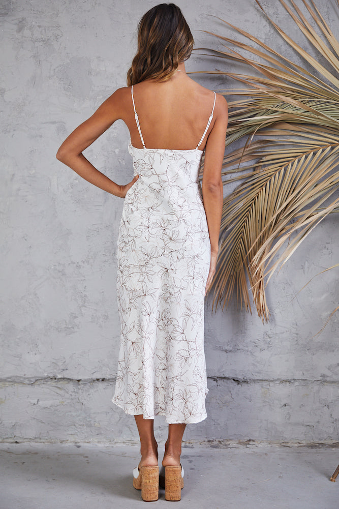 At The Museum Midi Dress White-Seaa Fashion