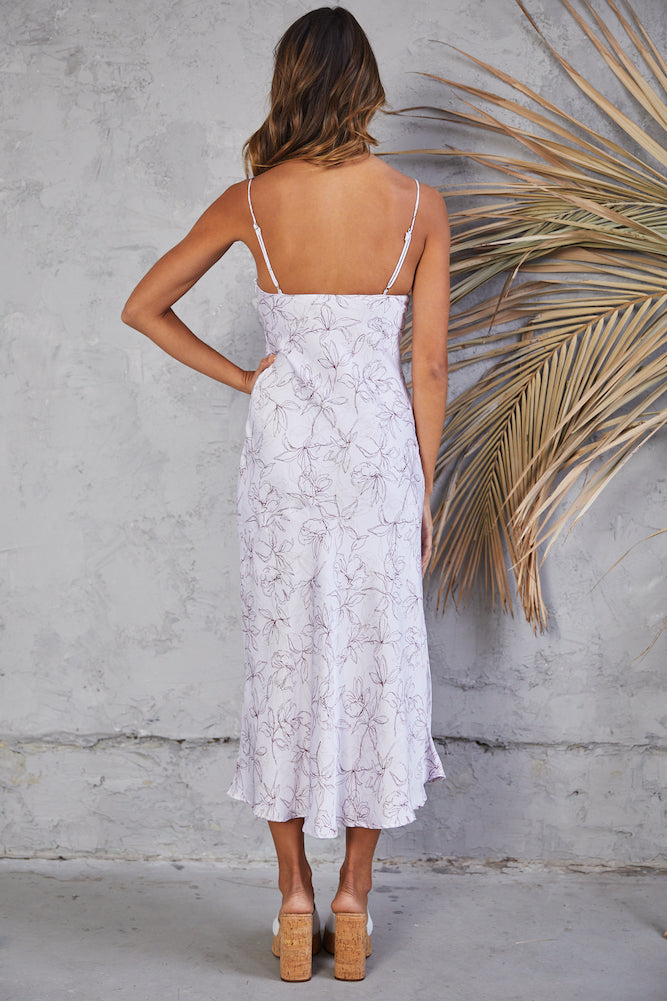 At The Museum Midi Dress Lilac-Seaa Fashion