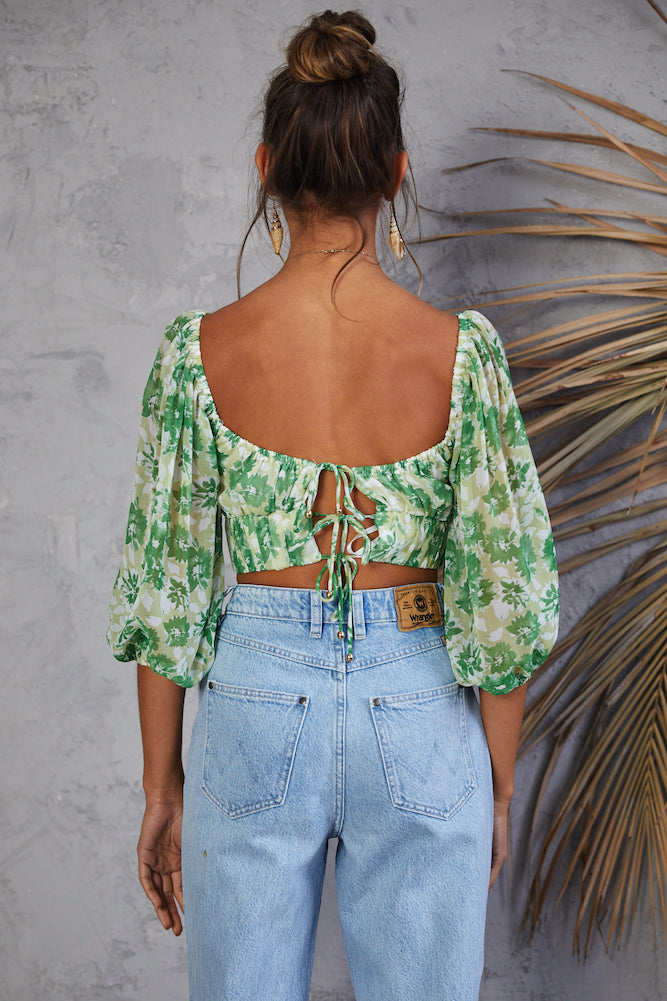 Seventh Heaven Crop Top Green-Seaa Fashion