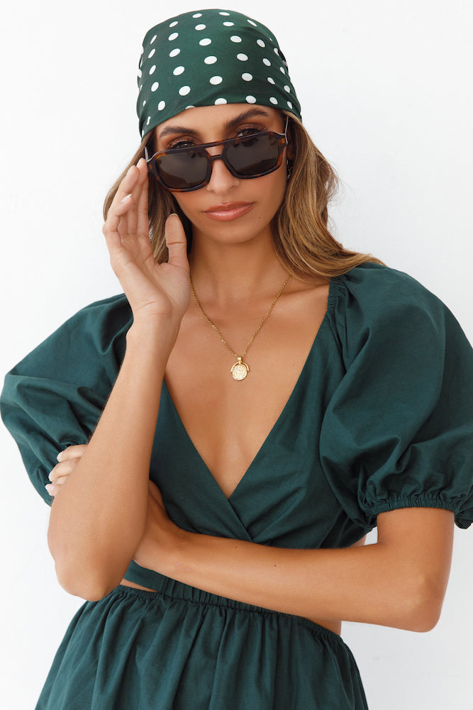 BANBÉ The Moss Sunglasses Havana Green-Seaa Fashion