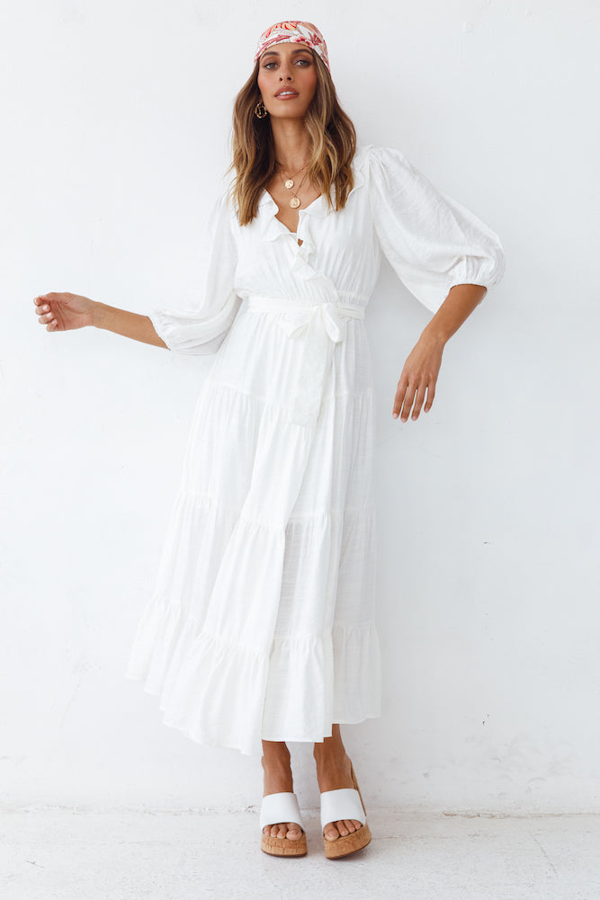 Blissful Moments Maxi Dress White-Seaa Fashion