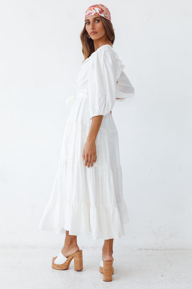 Blissful Moments Maxi Dress White-Seaa Fashion