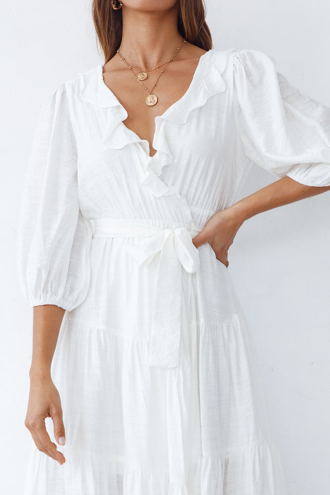 Blissful Moments Maxi Dress White-Seaa Fashion