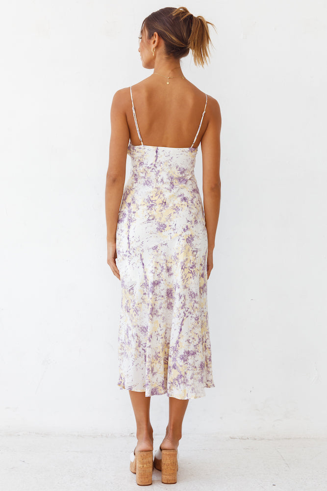 Aging Sun Maxi Dress Purple-Seaa Fashion