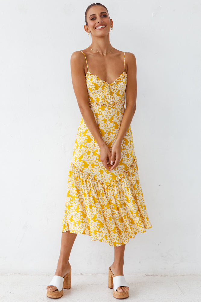 Sunshine Flavours Midi Dress-Seaa Fashion