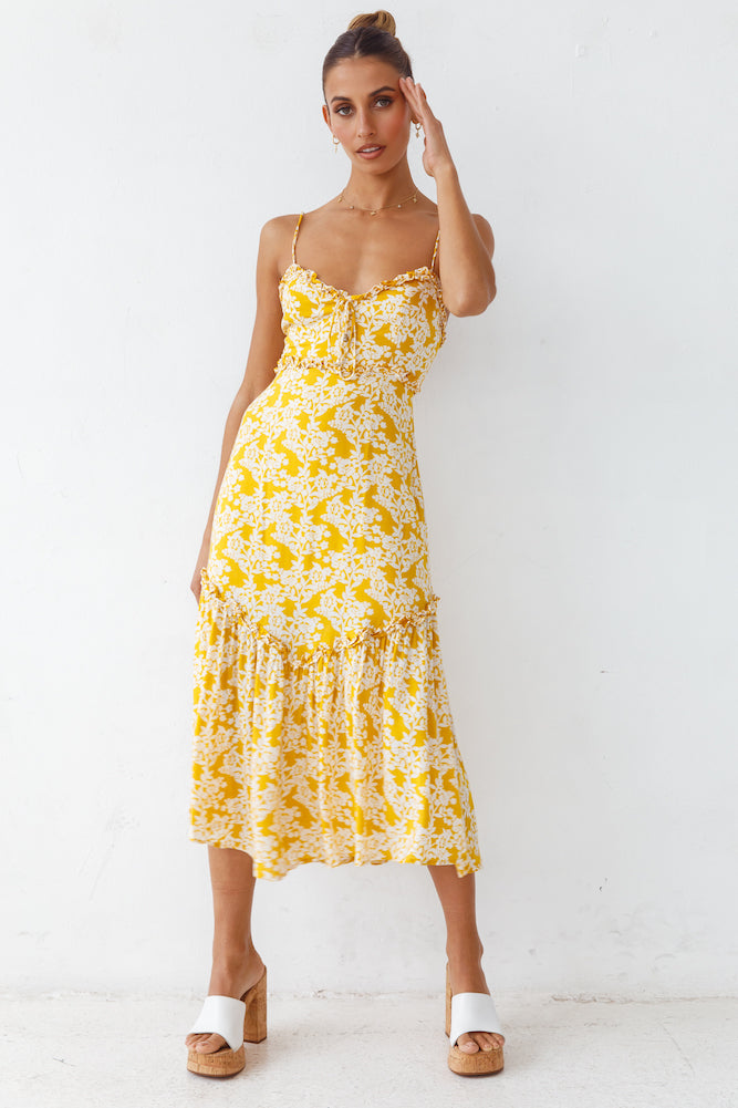 Sunshine Flavours Midi Dress-Seaa Fashion