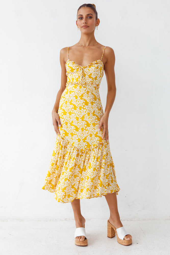 Sunshine Flavours Midi Dress-Seaa Fashion