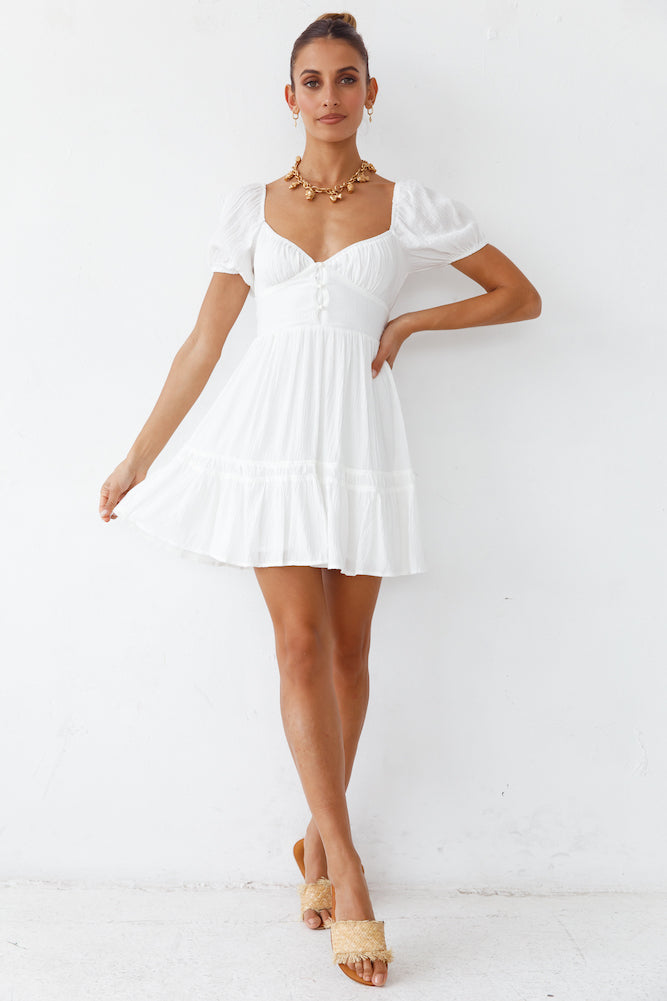 Wondering Dress White-Seaa Fashion
