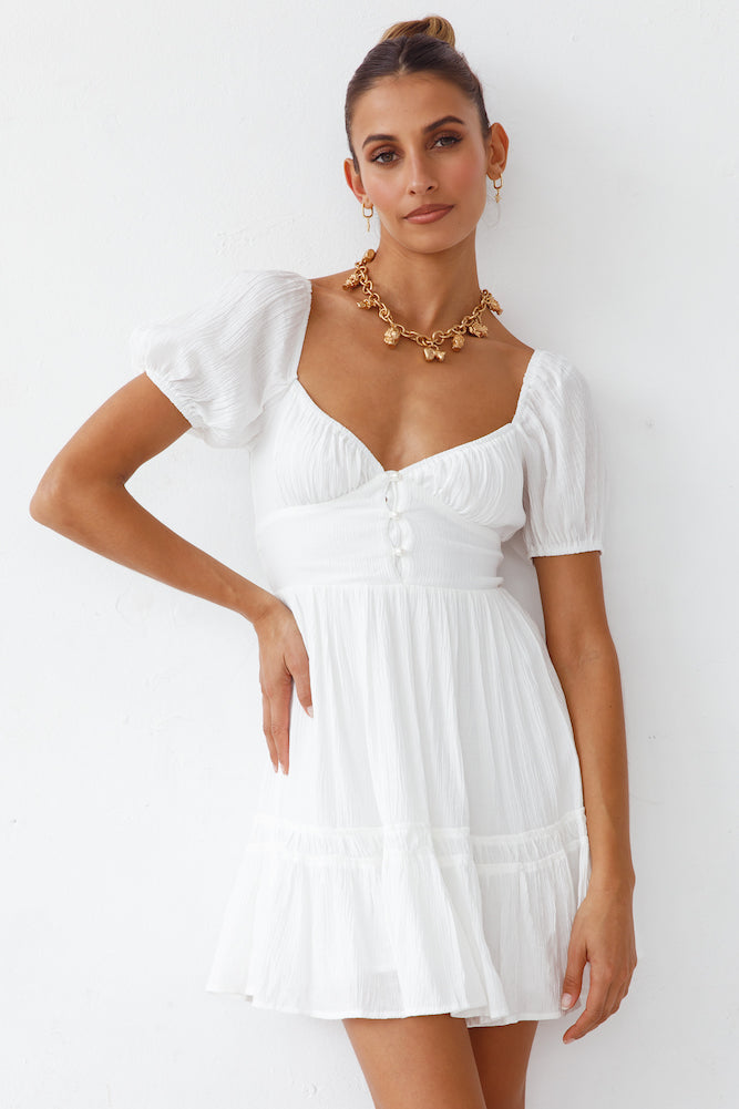 Wondering Dress White-Seaa Fashion