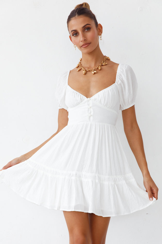 Wondering Dress White-Seaa Fashion