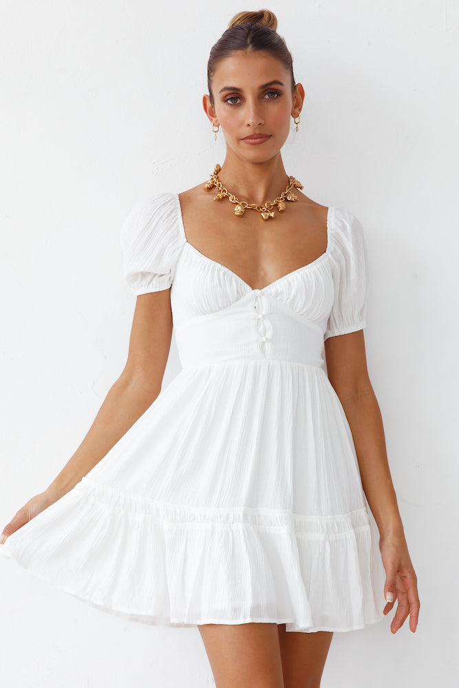 Wondering Dress White-Seaa Fashion