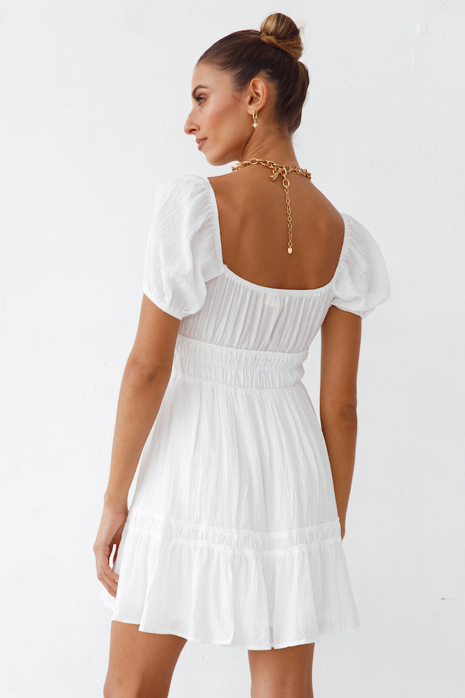 Wondering Dress White-Seaa Fashion