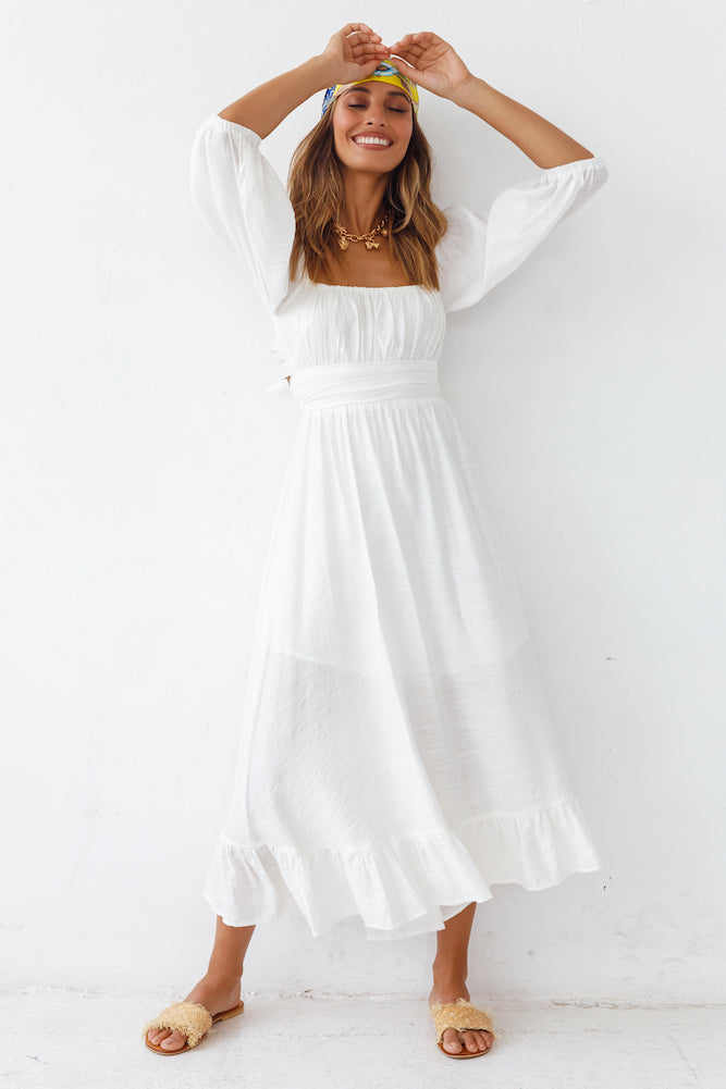 Eternal Dreaming Maxi Dress White-Seaa Fashion