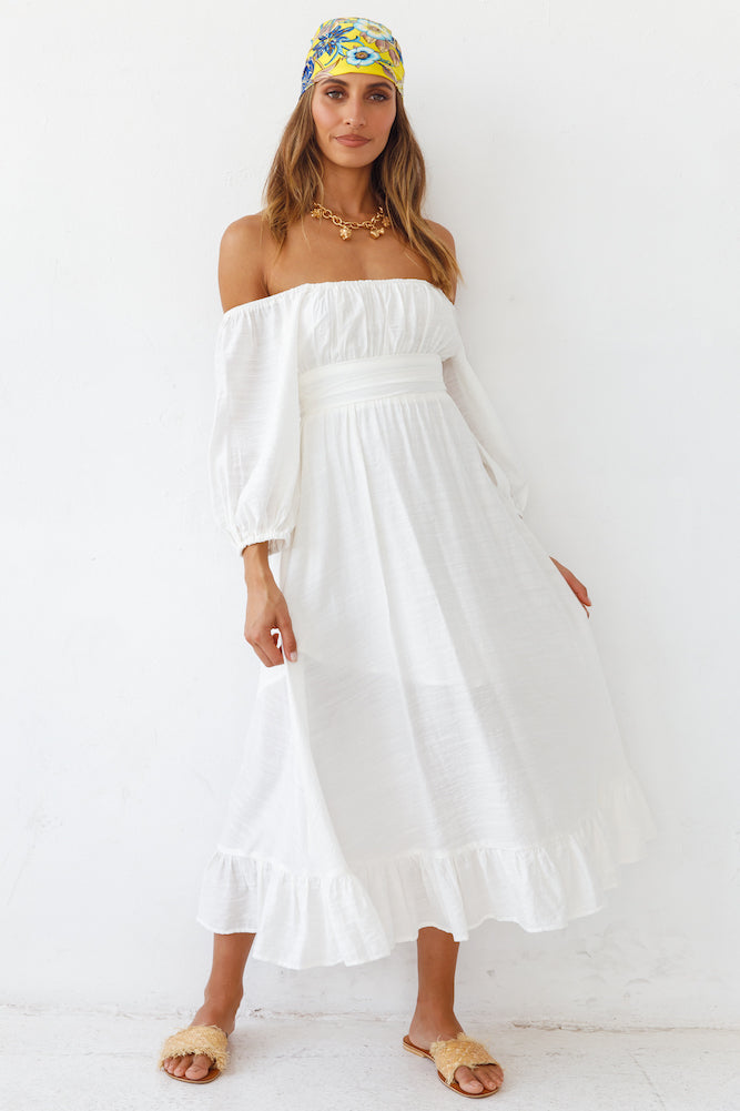Eternal Dreaming Maxi Dress White-Seaa Fashion