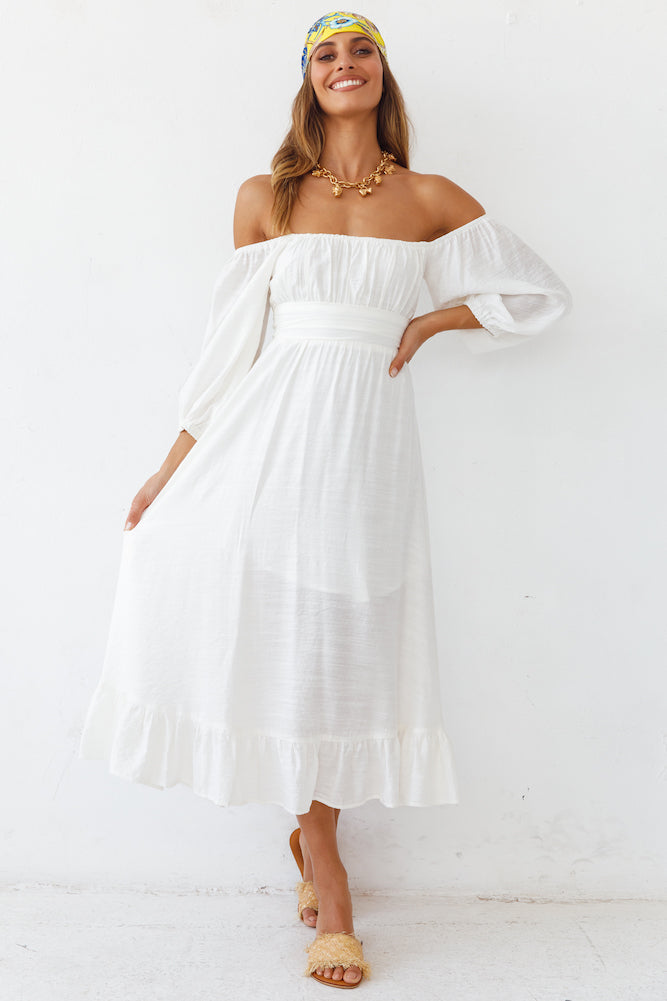 Eternal Dreaming Maxi Dress White-Seaa Fashion