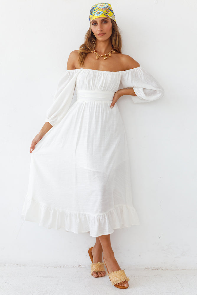 Eternal Dreaming Maxi Dress White-Seaa Fashion