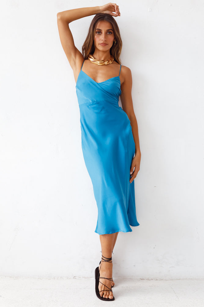 Autumn Valley Midi Dress Blue-Seaa Fashion