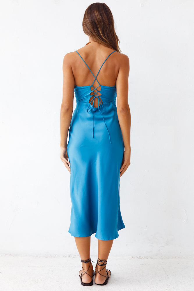 Autumn Valley Midi Dress Blue-Seaa Fashion