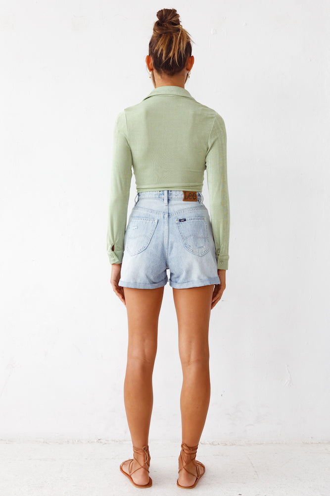 Feeling Good Crop Top Green-Seaa Fashion