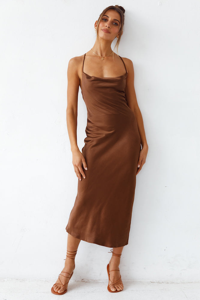 Sanctuary Maxi Dress Brown-Seaa Fashion