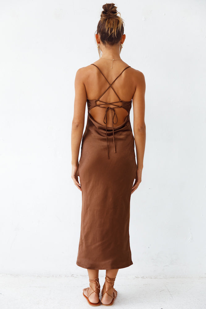 Sanctuary Maxi Dress Brown-Seaa Fashion
