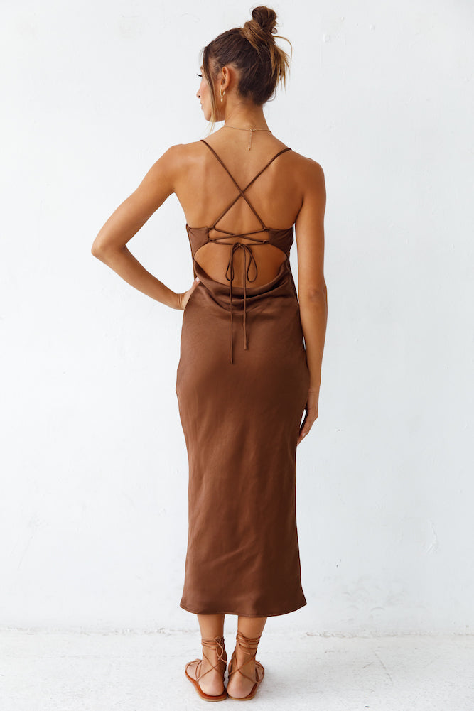 Sanctuary Maxi Dress Brown-Seaa Fashion