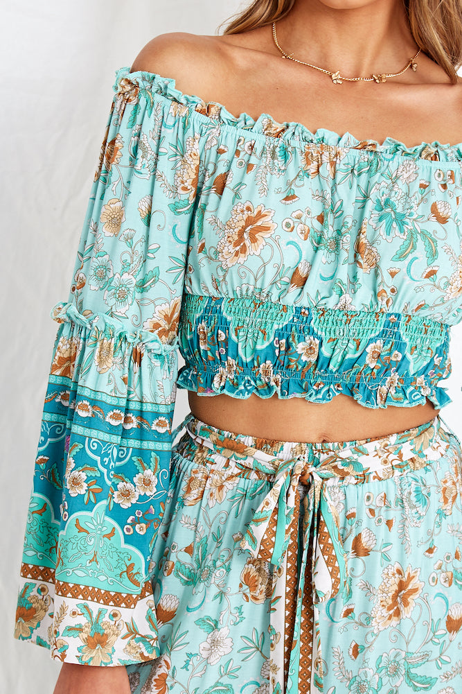 Lanterns Of Love Crop Top-Seaa Fashion