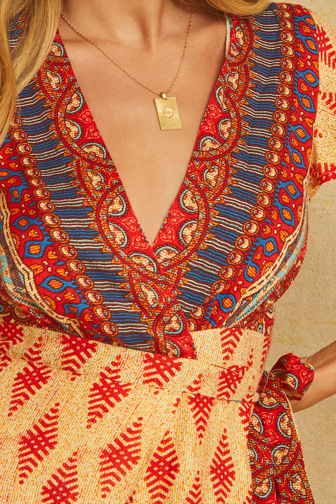 Bascala Dress Red-Seaa Fashion